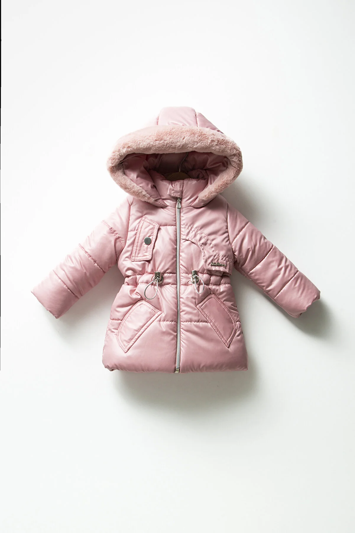 MISS PALLONE Baby Girl & Kids Inner Fleece Hooded Waterproof Windproof Inflatable Winter Coat