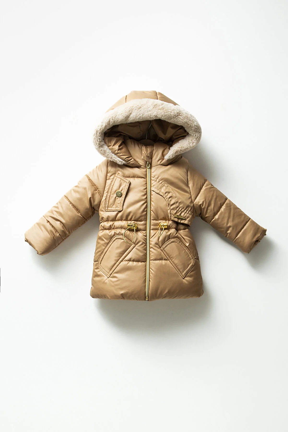 MISS PALLONE Baby Girl & Kids Inner Fleece Hooded Waterproof Windproof Inflatable Winter Coat