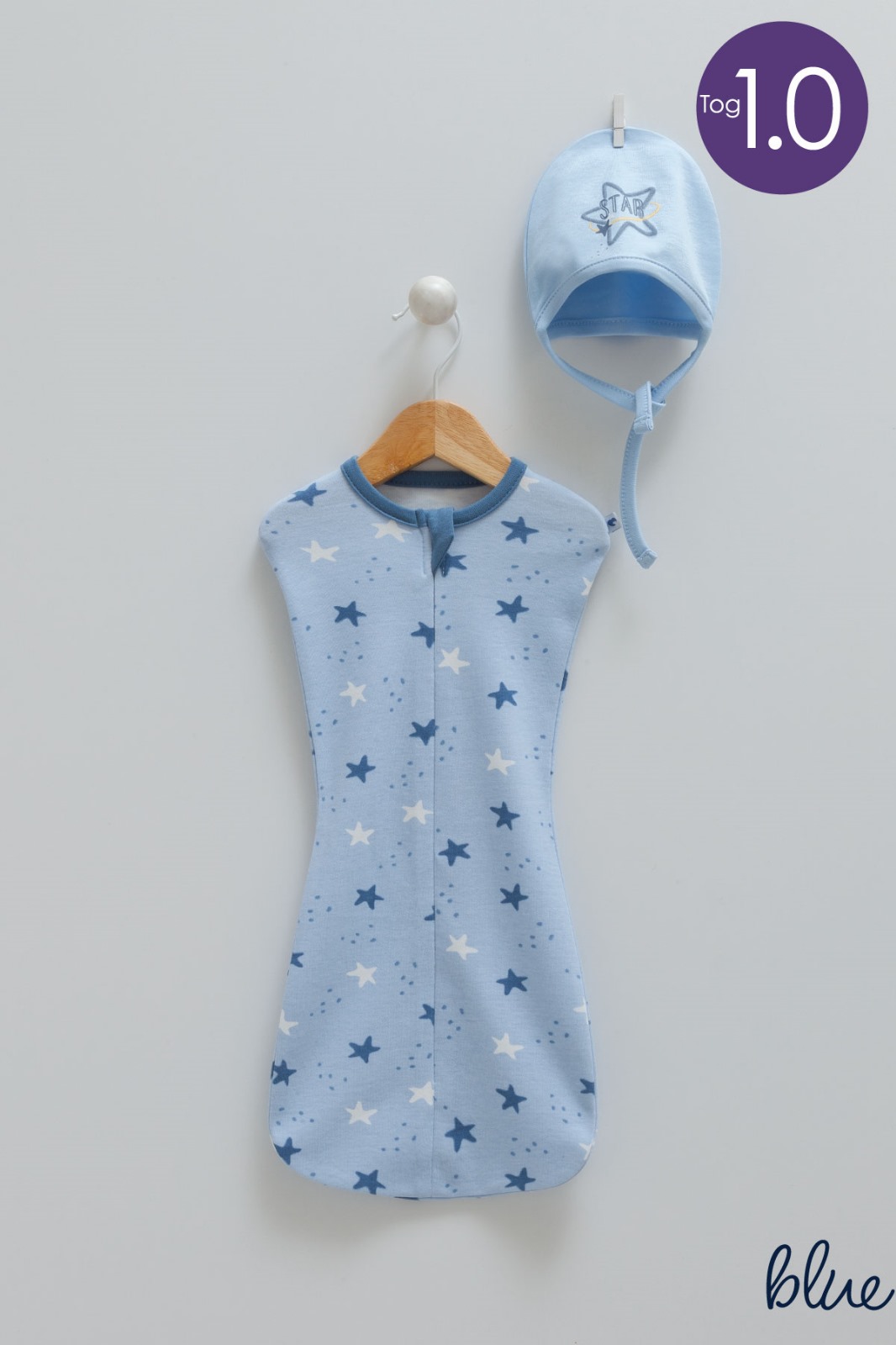 Caramell Sweet Dream Swaddle and Hat - Stars