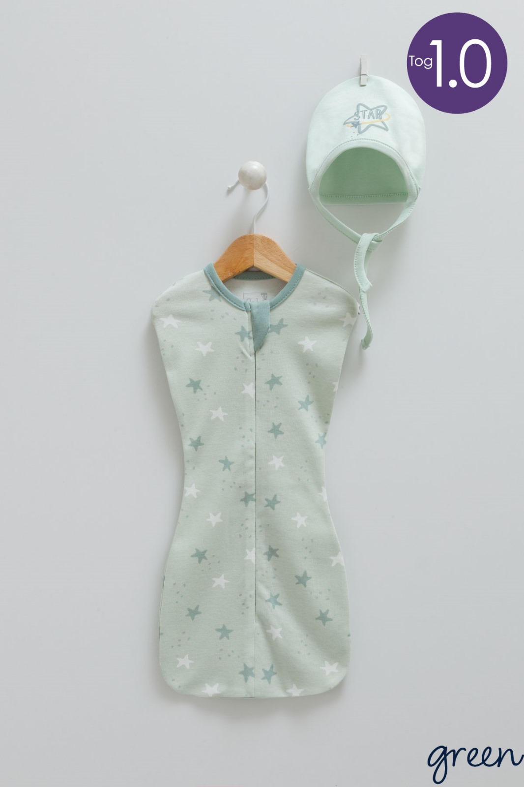 Caramell Sweet Dream Swaddle and Hat - Stars