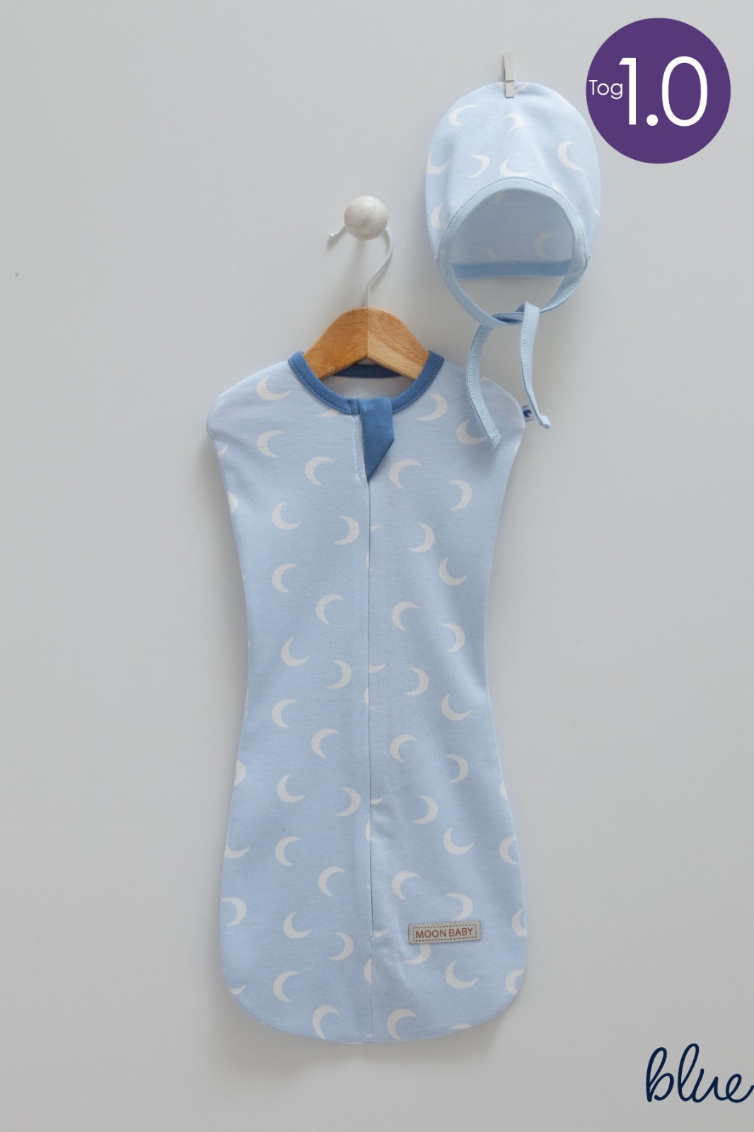 Caramell Sweet Dream Swaddle and Hat - Moon