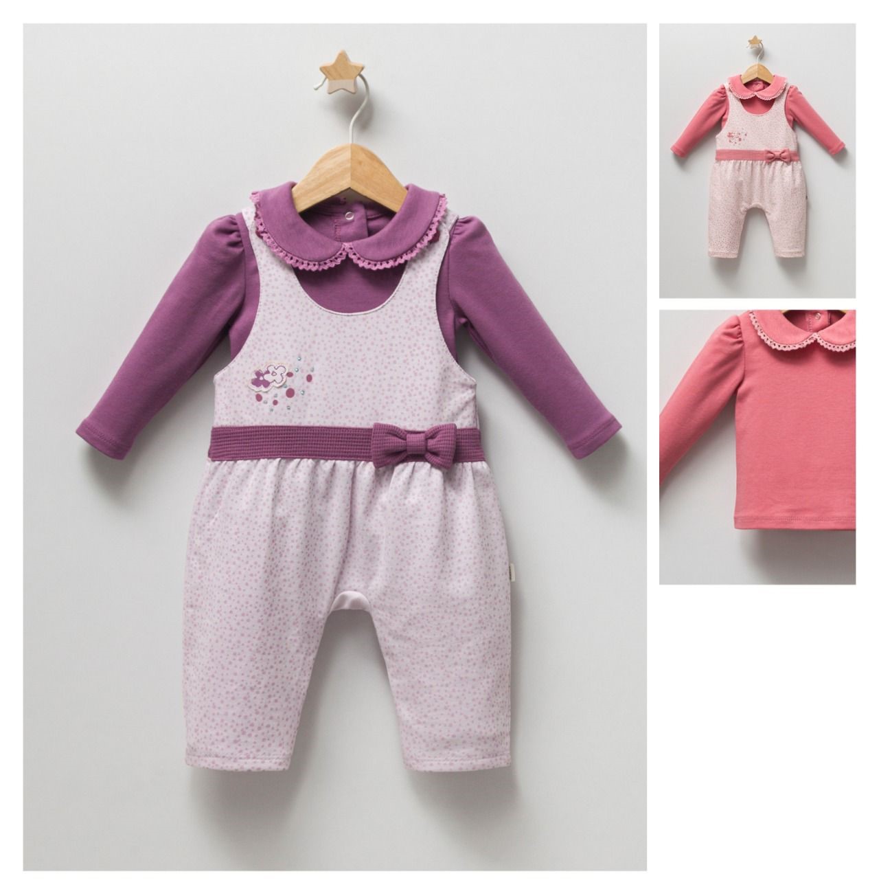 2-piece set  PRINTED DUNGREES (FOR 3- 6-9 MONTH)