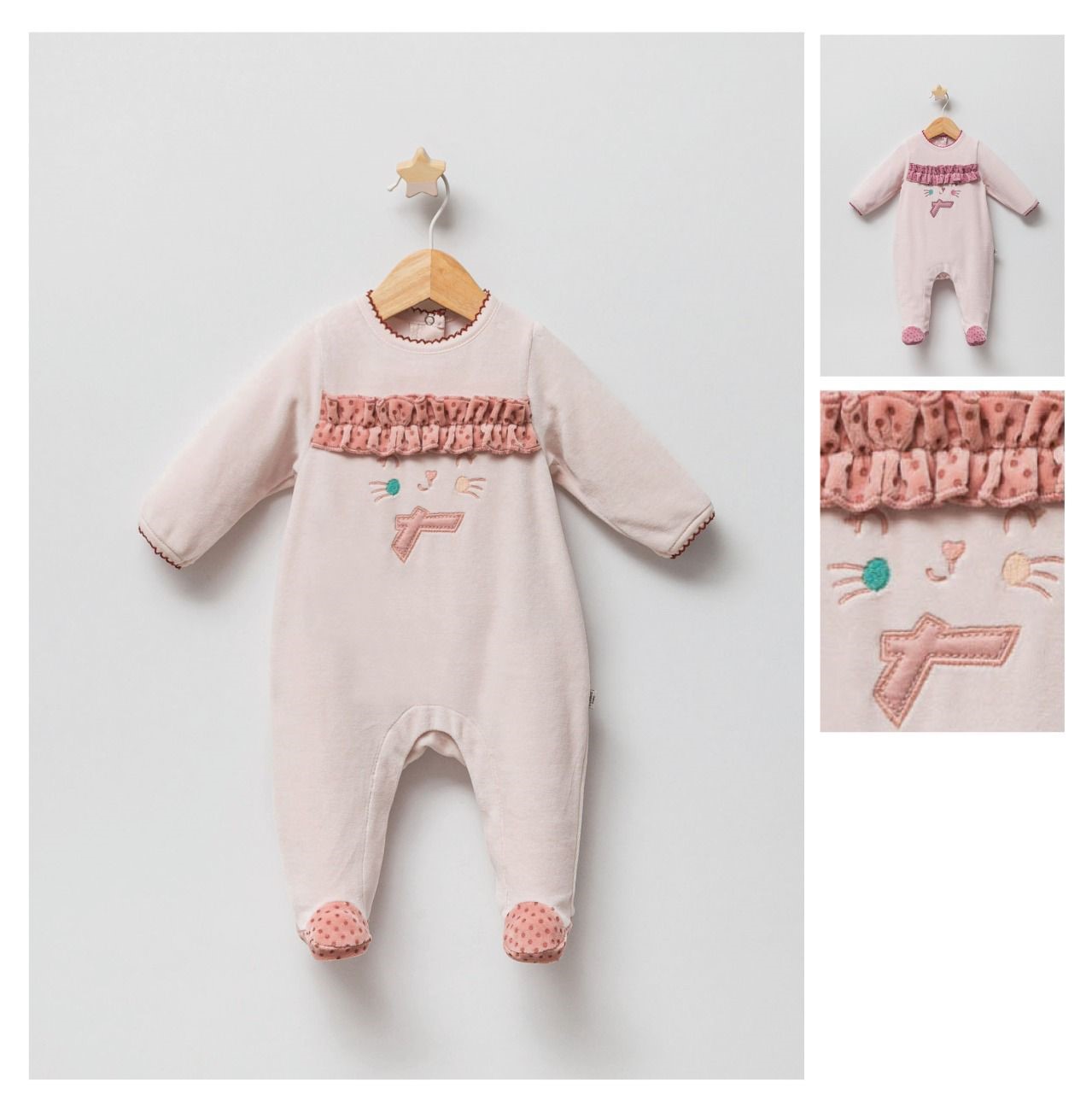 Romper with feet (FOR 0-1-3 MONTH)