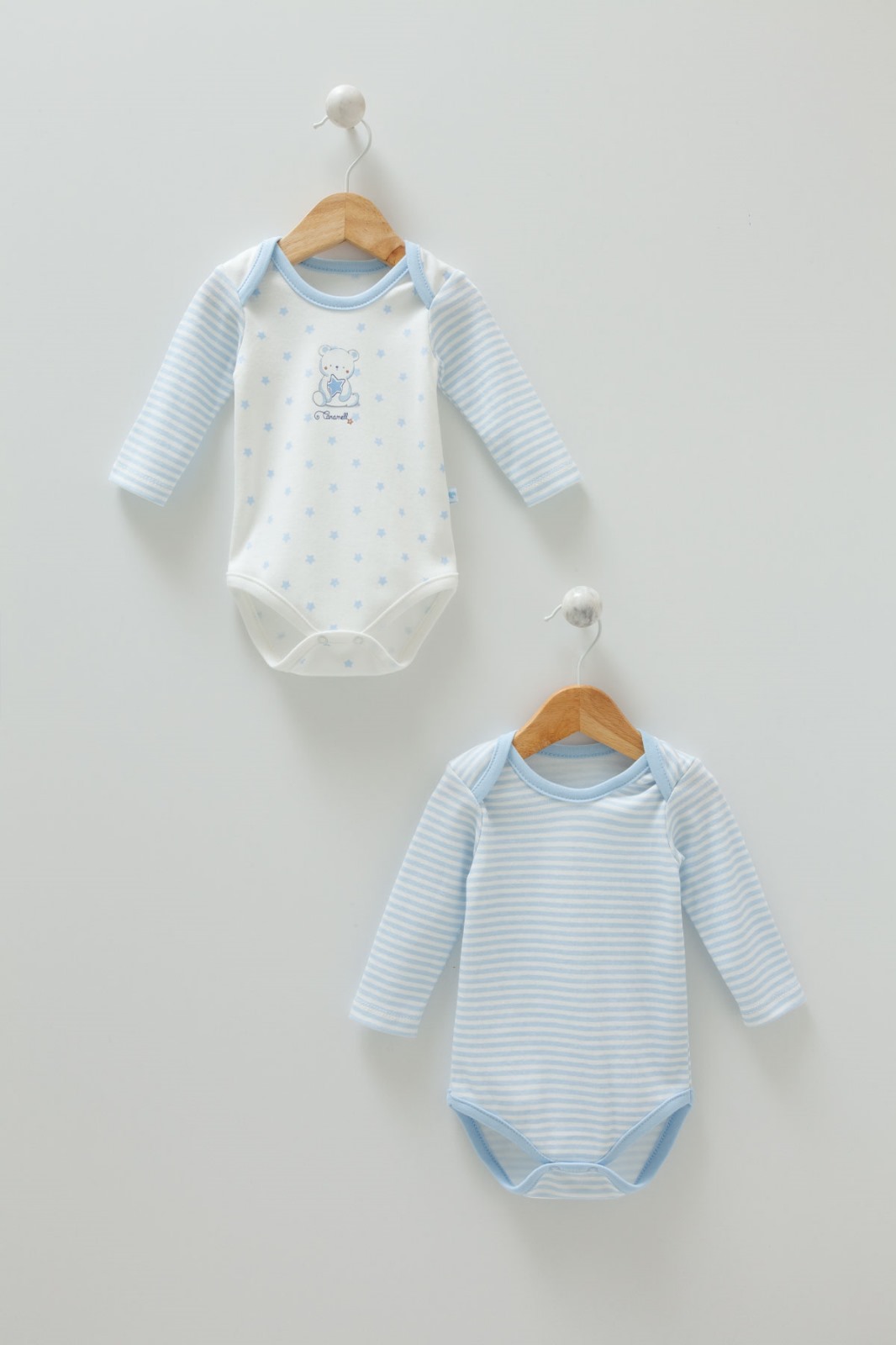 Star Bear Long Sleeve Bodysuit 2 Pack