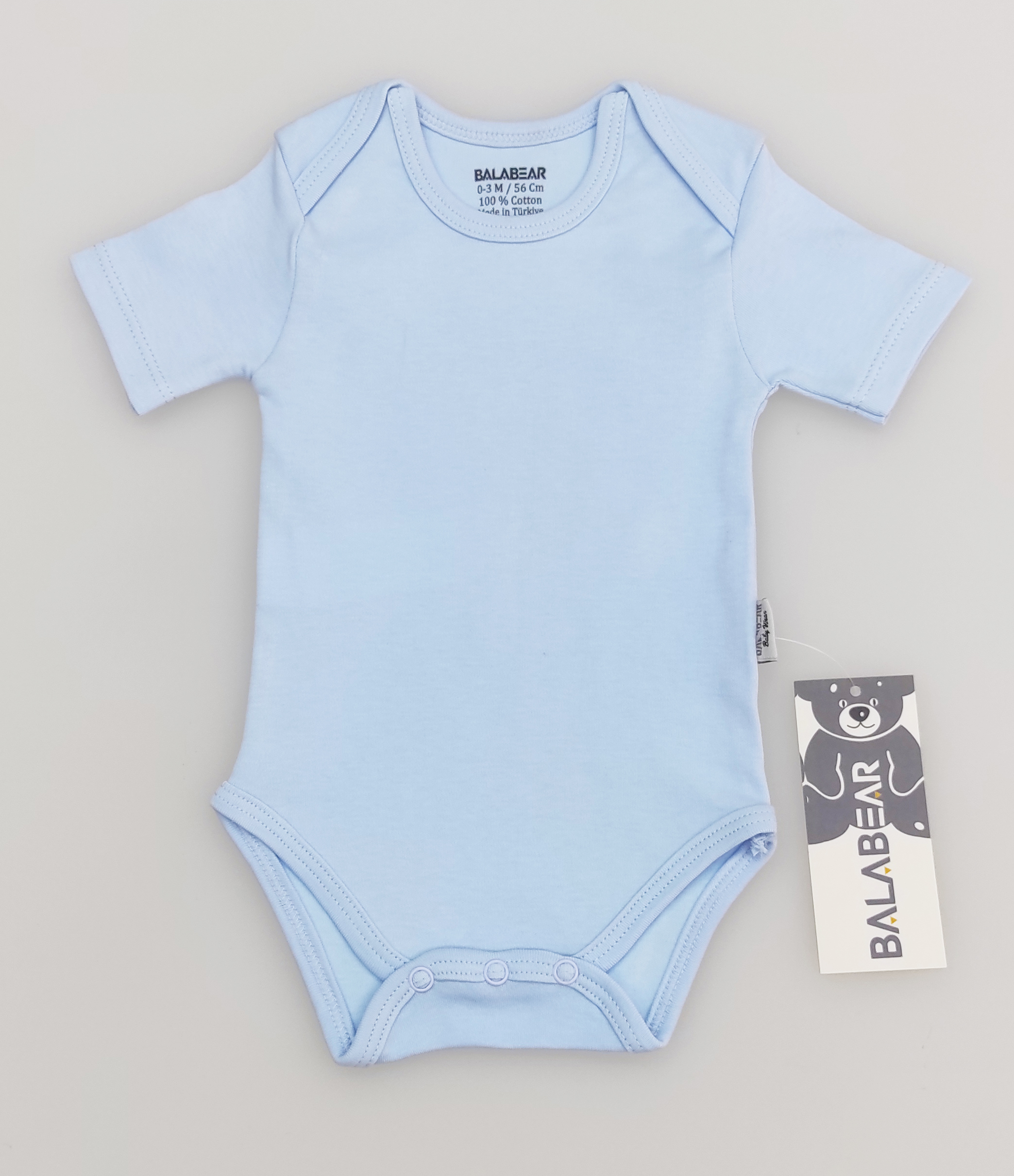 BalaBear Baby Snap-Closure Bodysuit - Short Sleeve