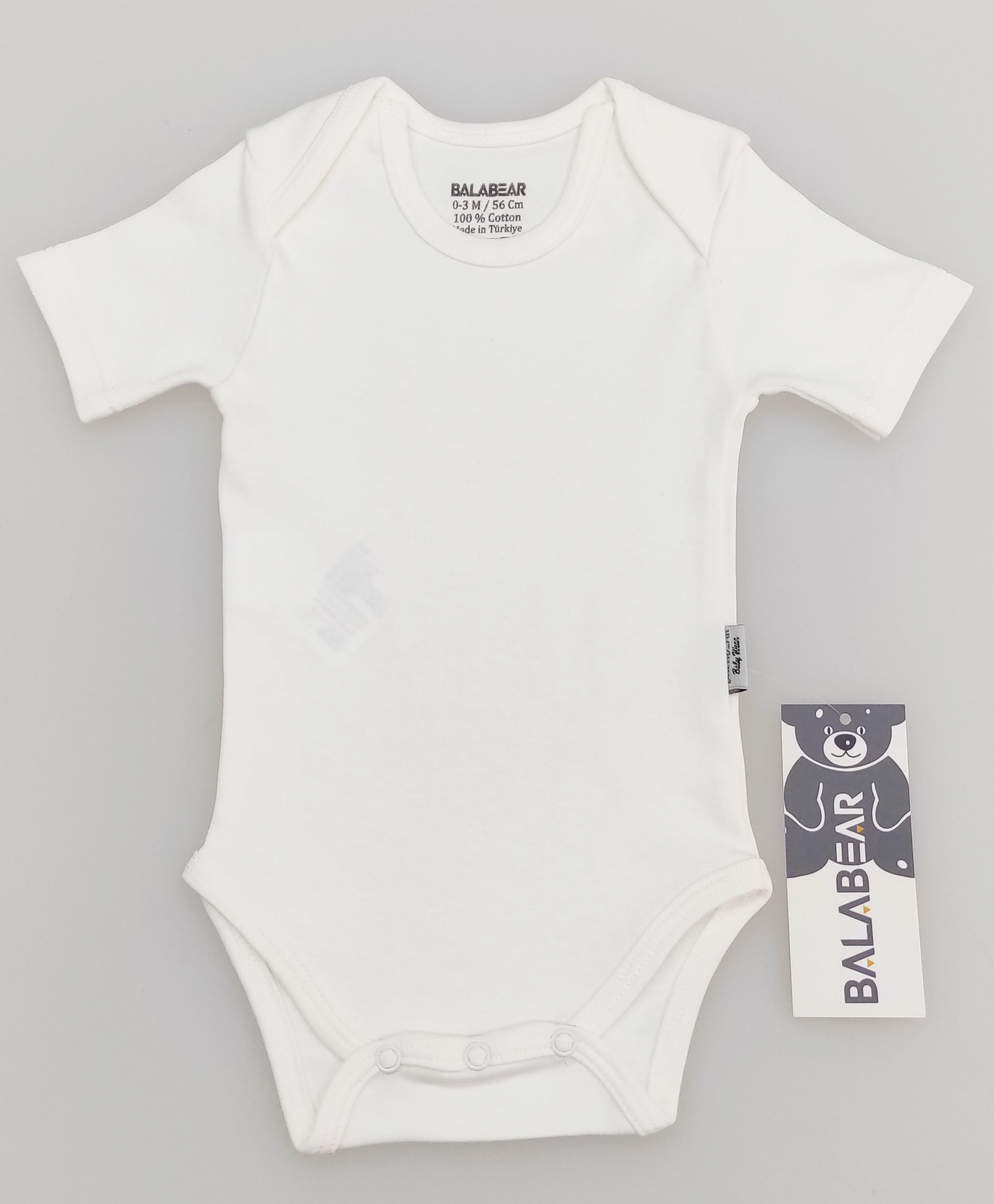 BalaBear Baby Snap-Closure Bodysuit - Short Sleeve