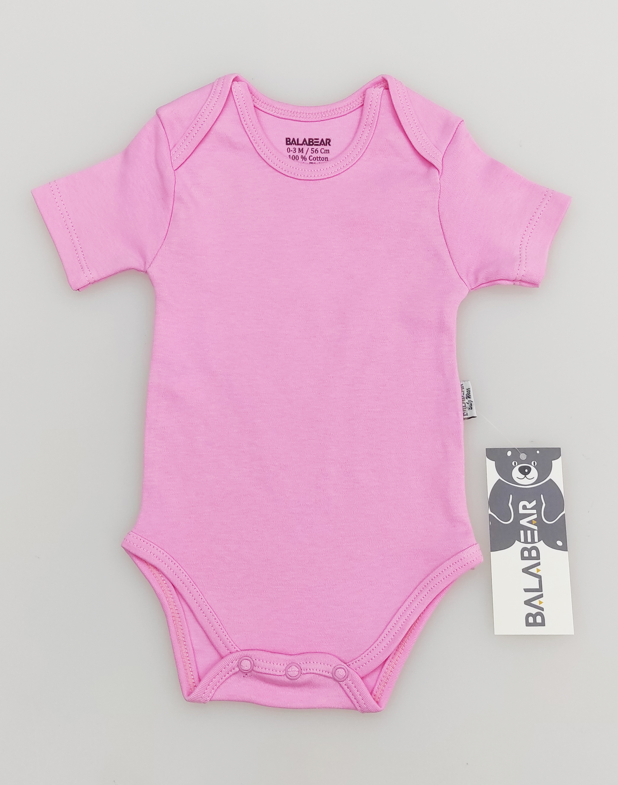 BalaBear Baby Snap-Closure Bodysuit - Short Sleeve