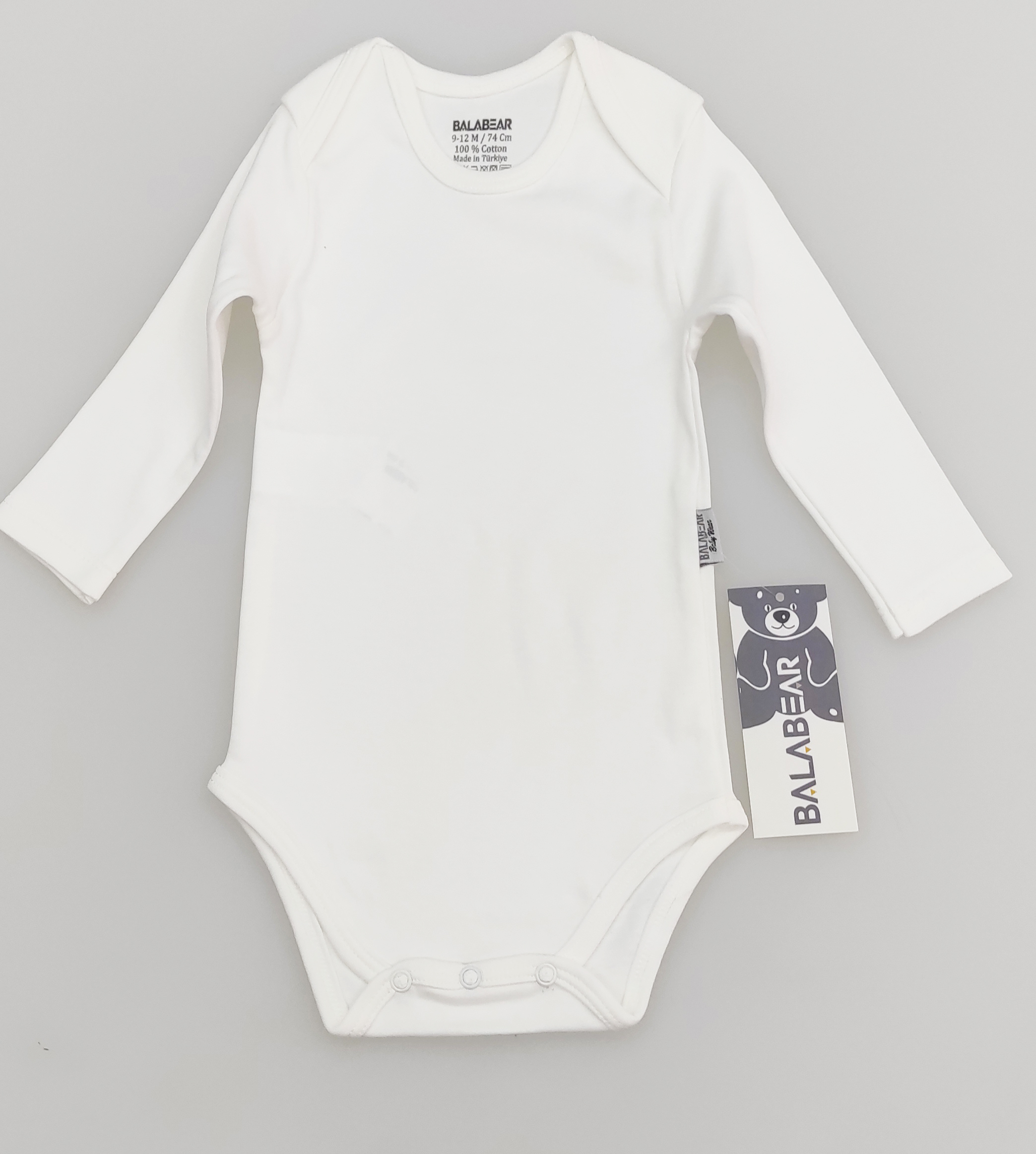 BalaBear Baby Snap-Closure Bodysuit - Long Sleeve