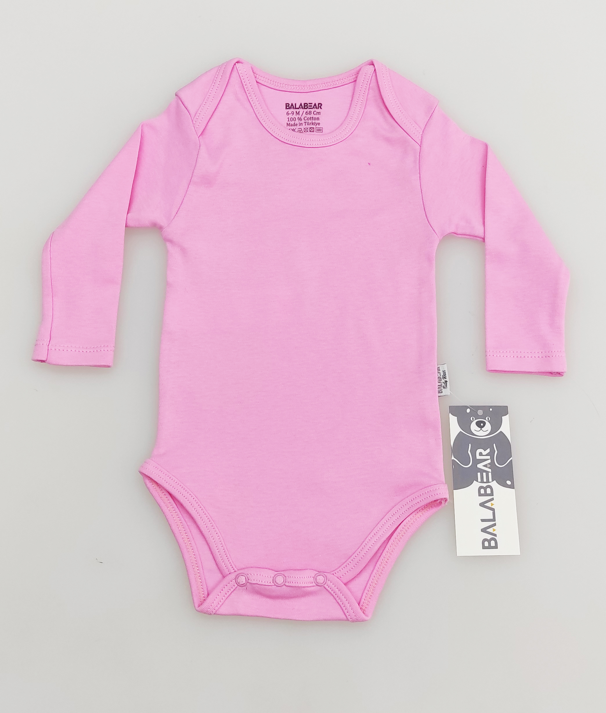 BalaBear Baby Snap-Closure Bodysuit - Long Sleeve