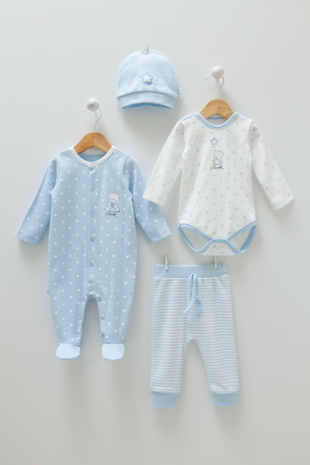 Caramell Newborn Baby 4-Pack Hospital Set