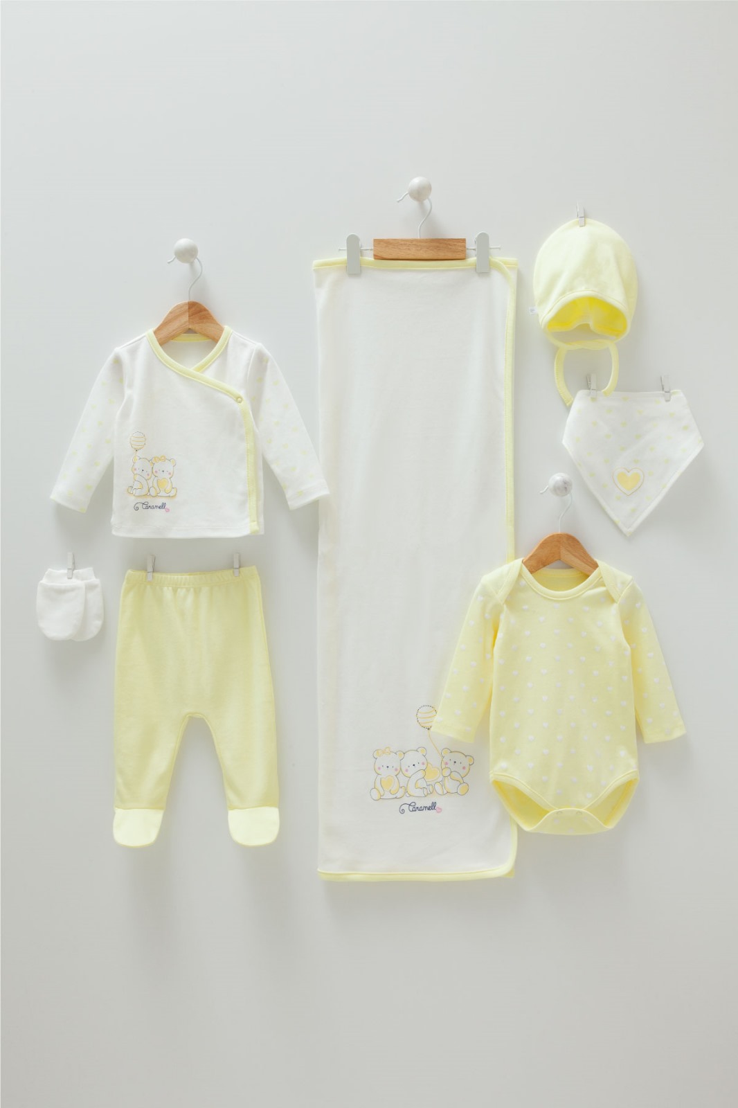 Caramell Newborn Baby 7-Pack Hospital Set