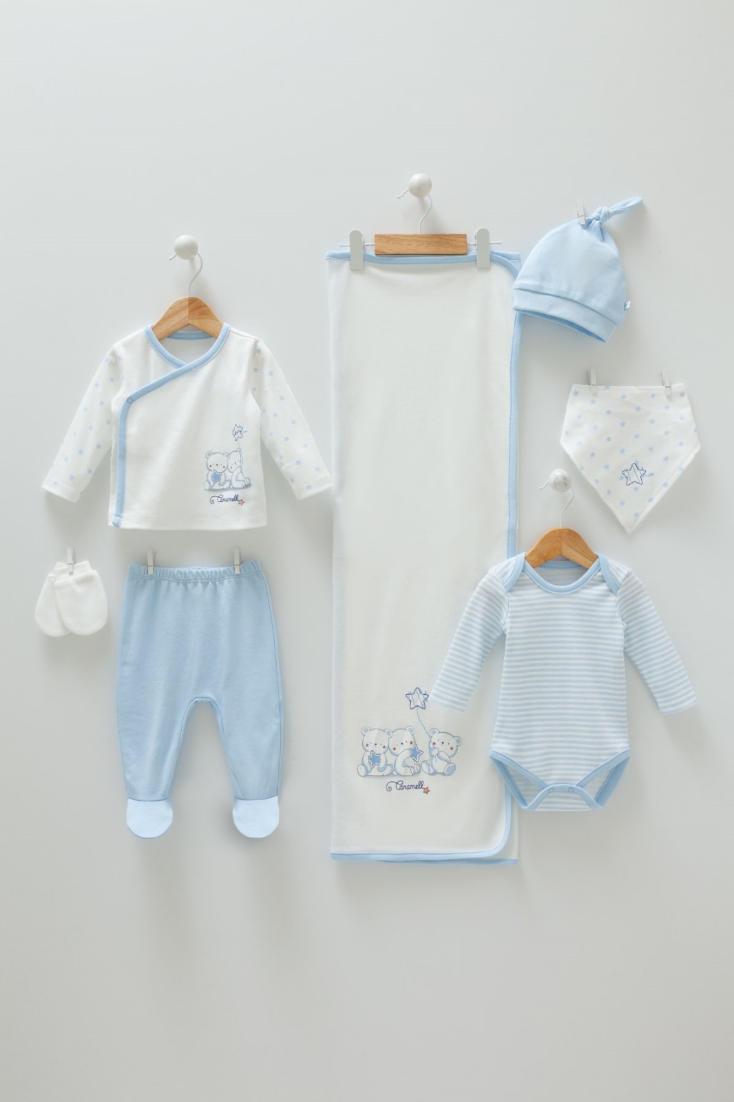 Caramell Star Bear Series 7-Pack of Newborn Baby Hospital Set