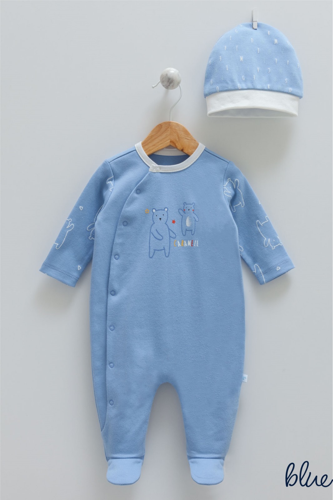 Caramell Bear Friends Series Baby Sleepsuit