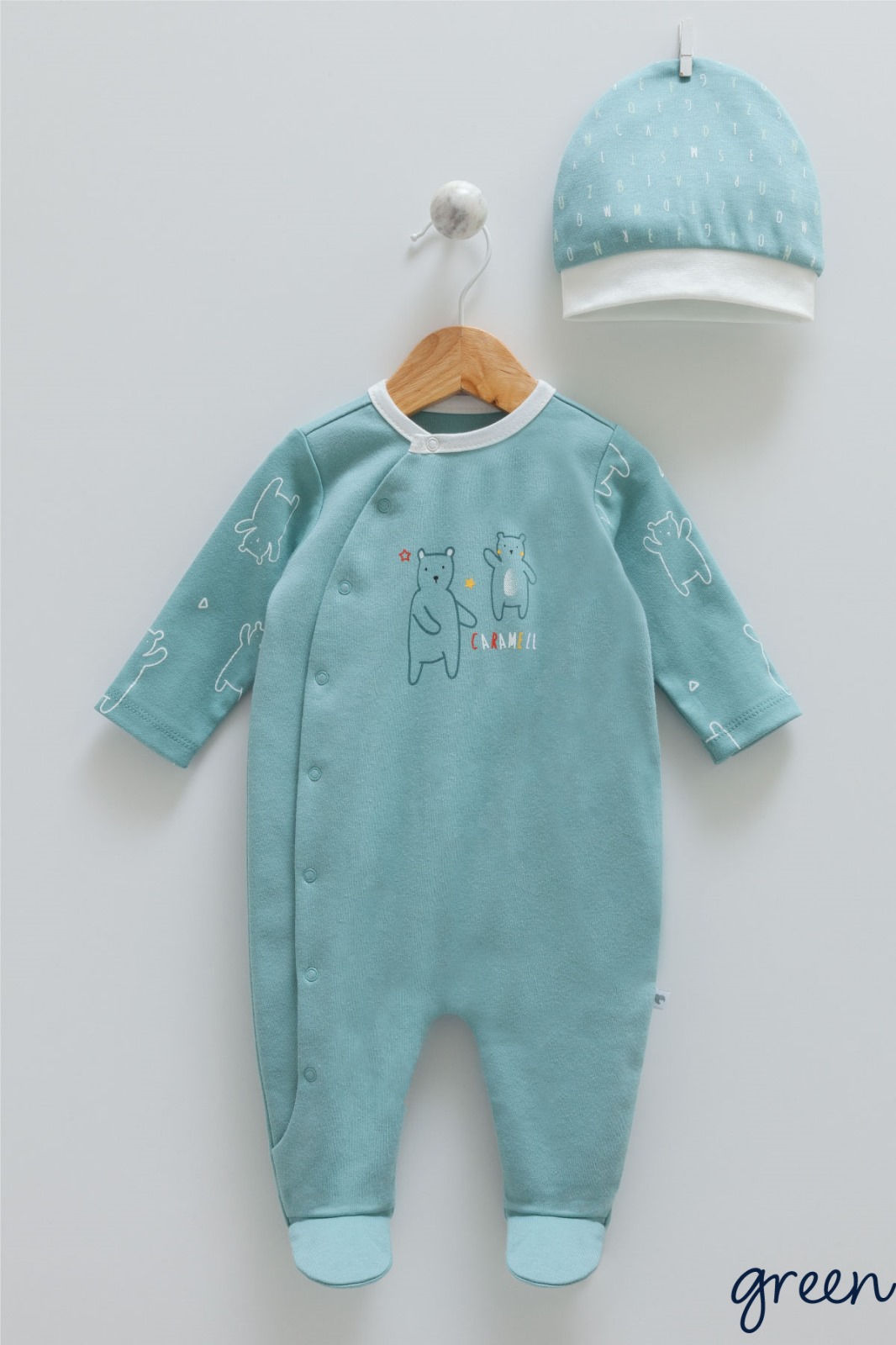 Caramell Bear Friends Series Baby Sleepsuit