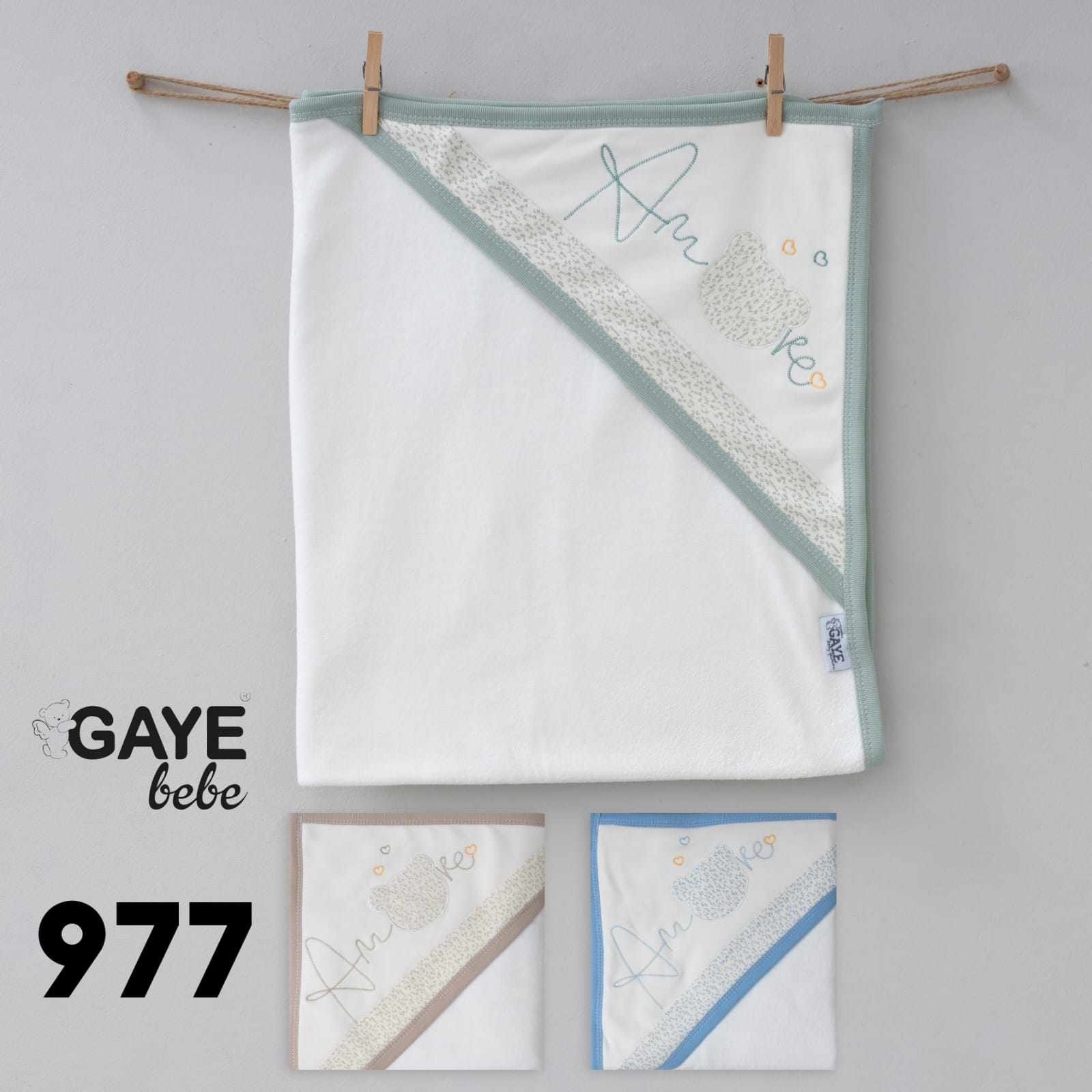 Gaye Bebe Baby Bath Towel