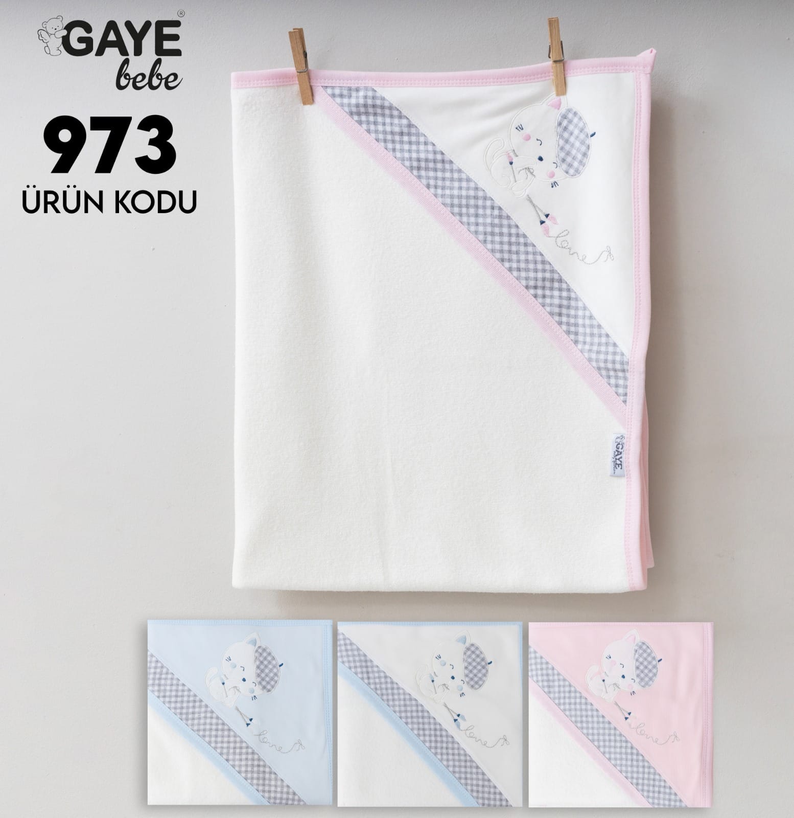 Gaye Bebe Baby Bath Towel