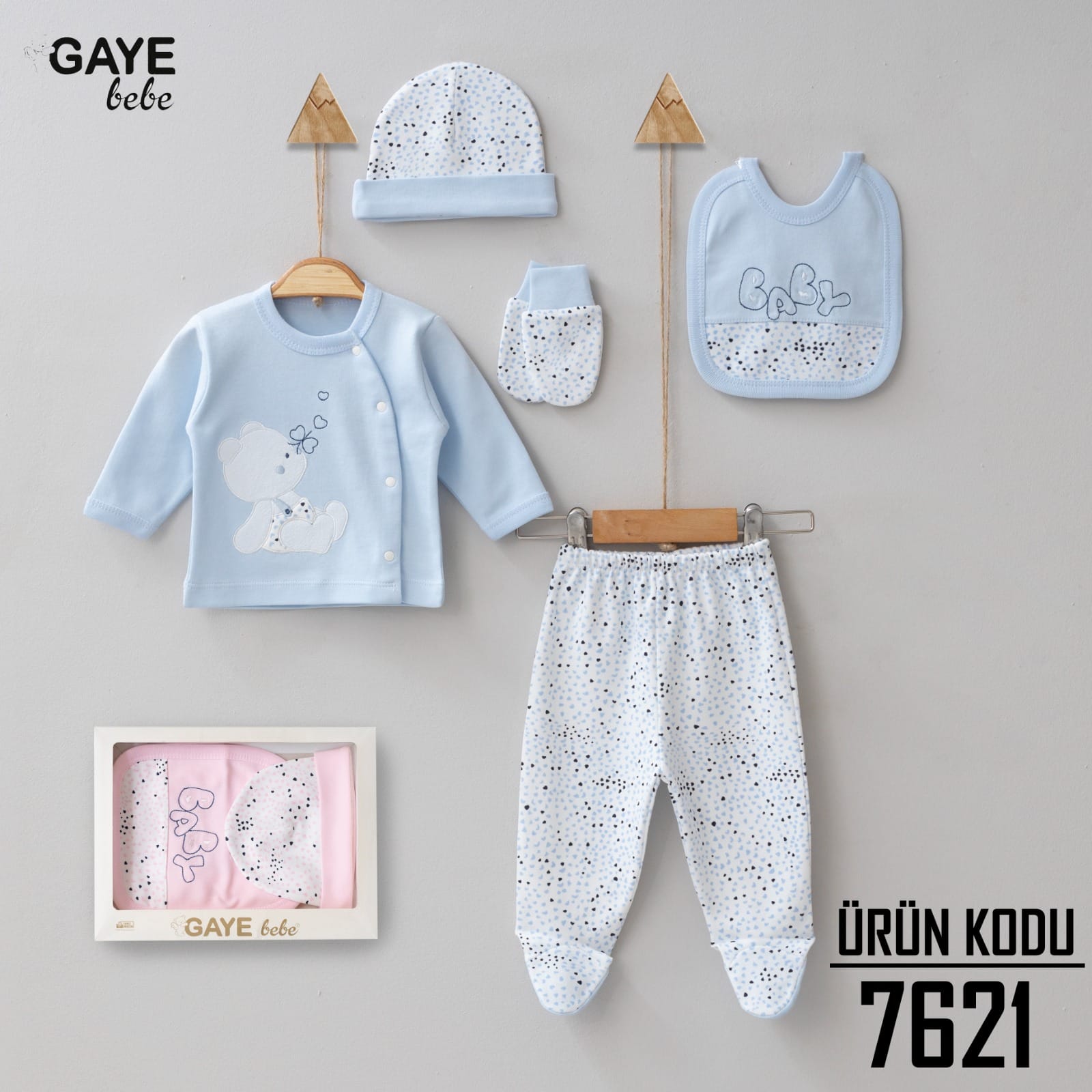 Gaye Bebe 5-Pack of Baby Clothes Set