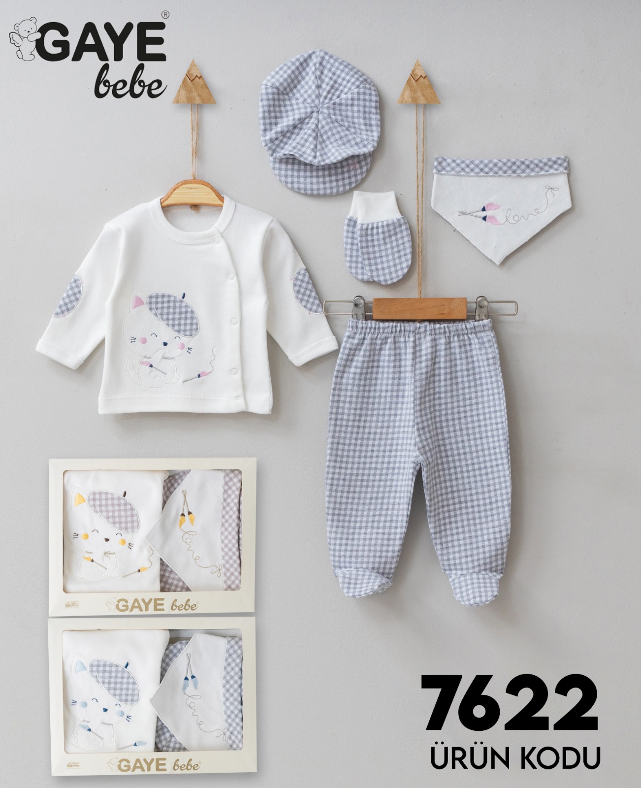 Gaye Bebe 5-Pack of Baby Clothes Set