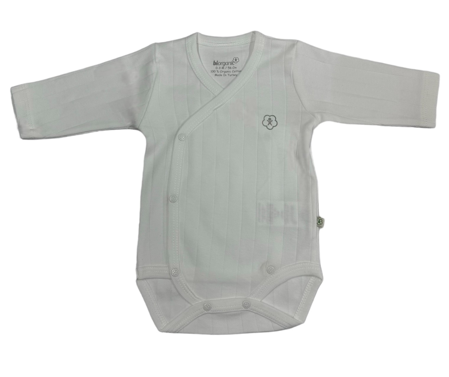 Bibaby-Biorganic Brave Lion Long-Sleeve Double-Breasted Body (Ecru)