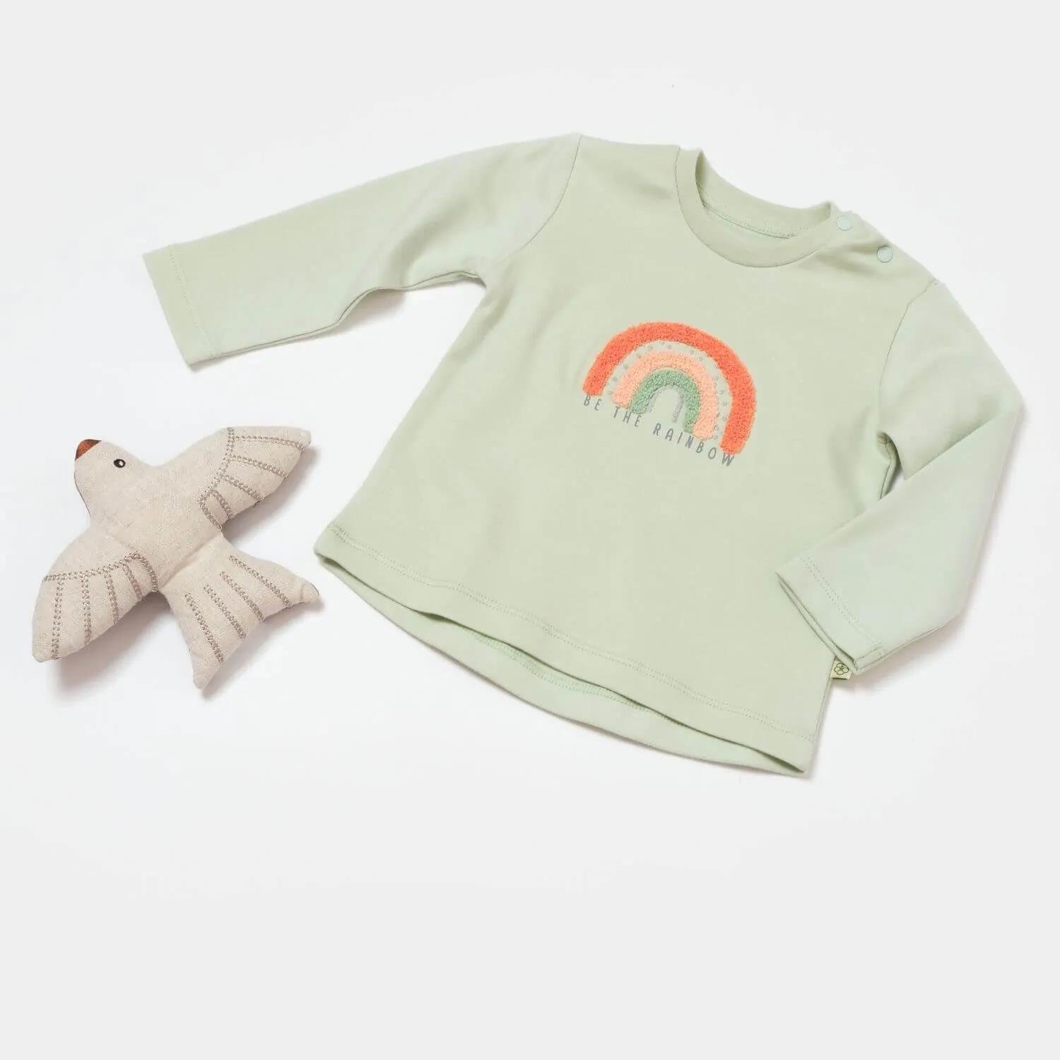 Bibaby-Biorganic Tiny Birds Sweat (Green)