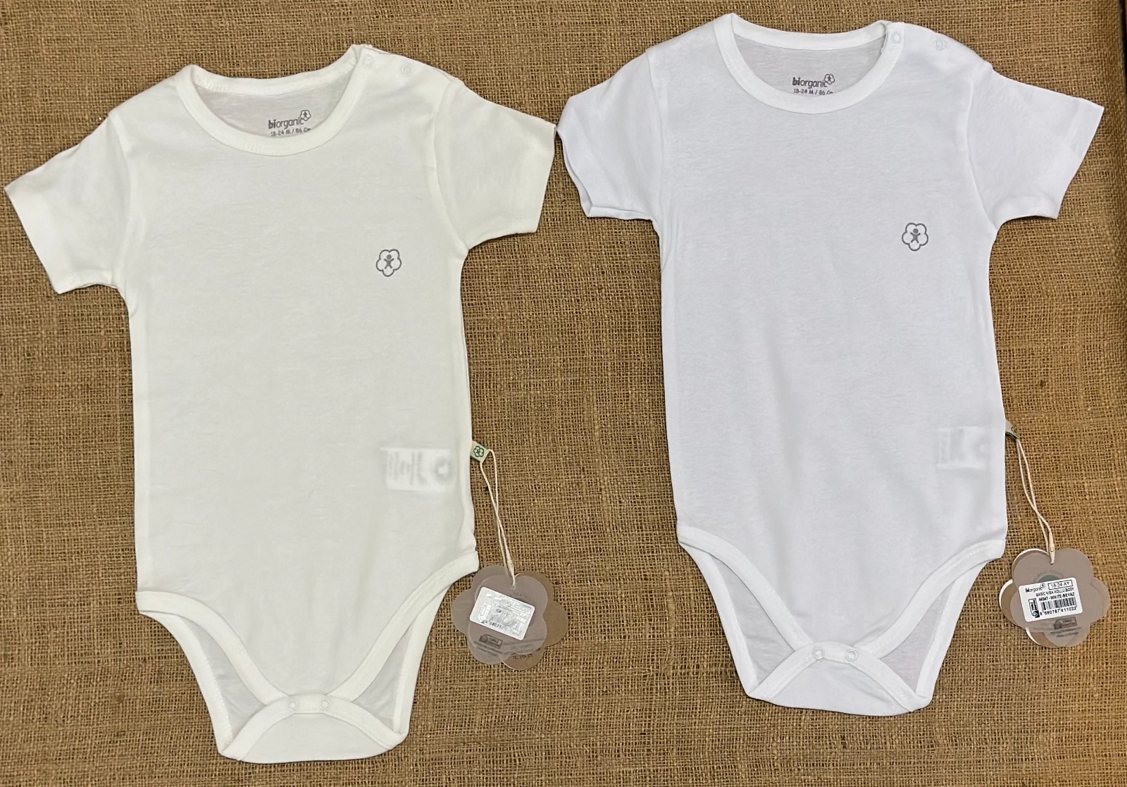 Bibaby-Biorganic Basic Short Sleeve Bodysuit