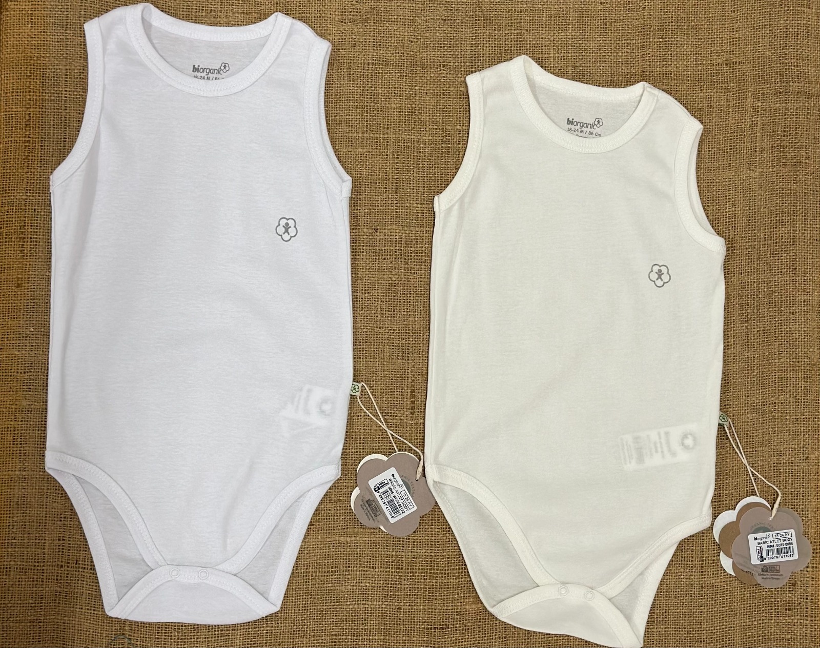 Bibaby-Biorganic Basic Sleeveless Bodysuit