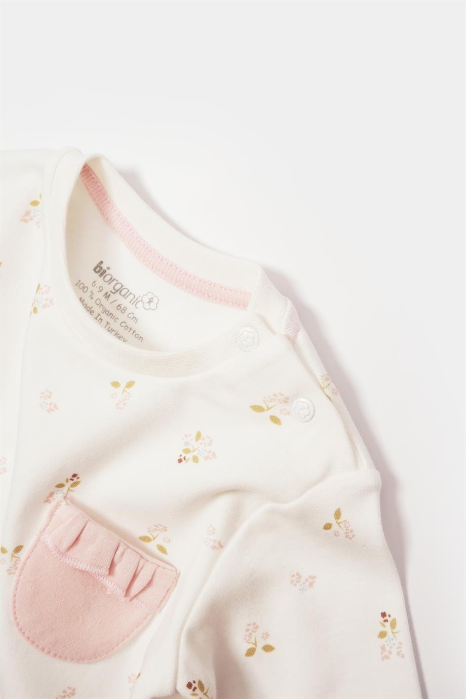 Bibaby-Biorganic The Flowers Sweatshirt (Ecru-Pink)