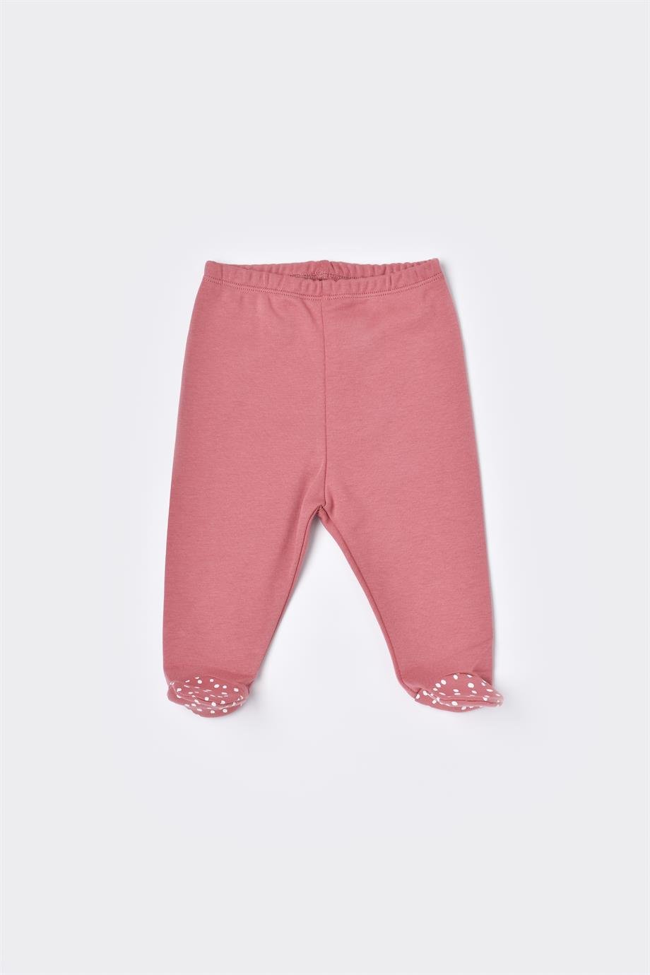 Bibaby-Biorganic Little Love Footed Trousers (Rose Dry)