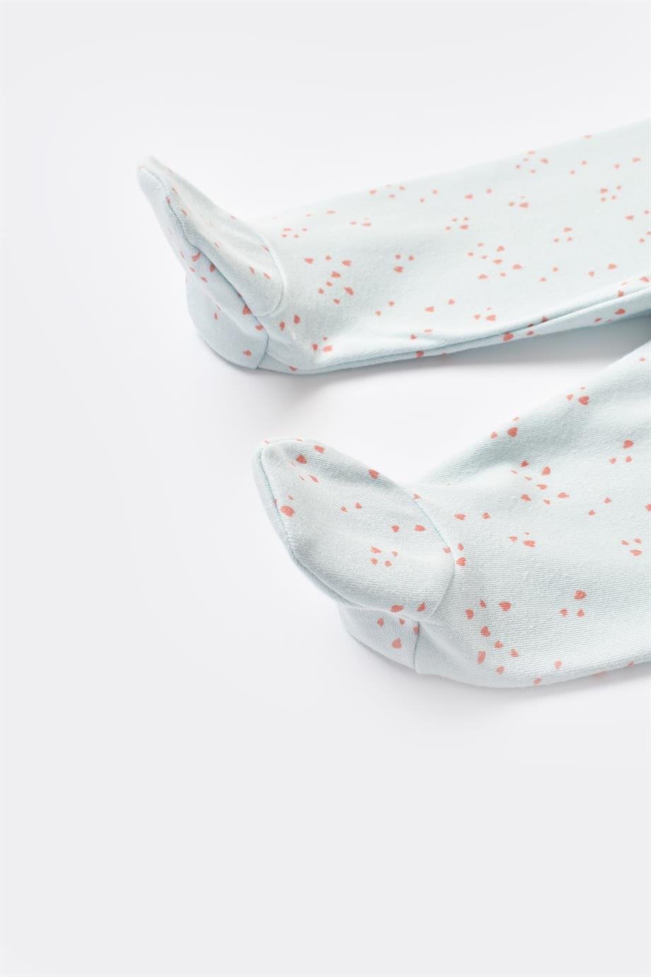 Bibaby-Biorganic Pretty Ears Bunny Footed Trousers (Mint Green)