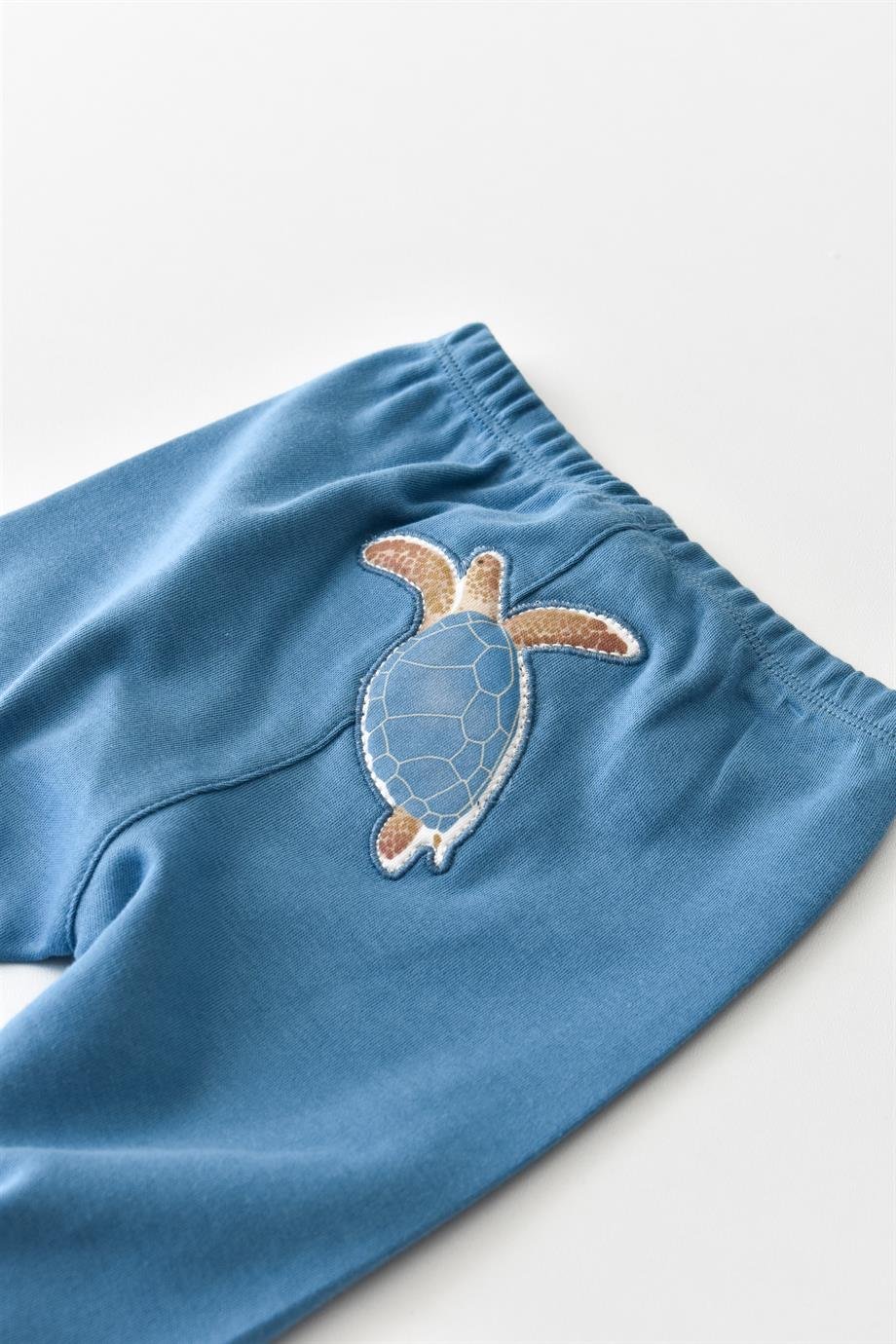 Bibaby-Biorganic Caretta in Live Footed Trousers (Indigo)