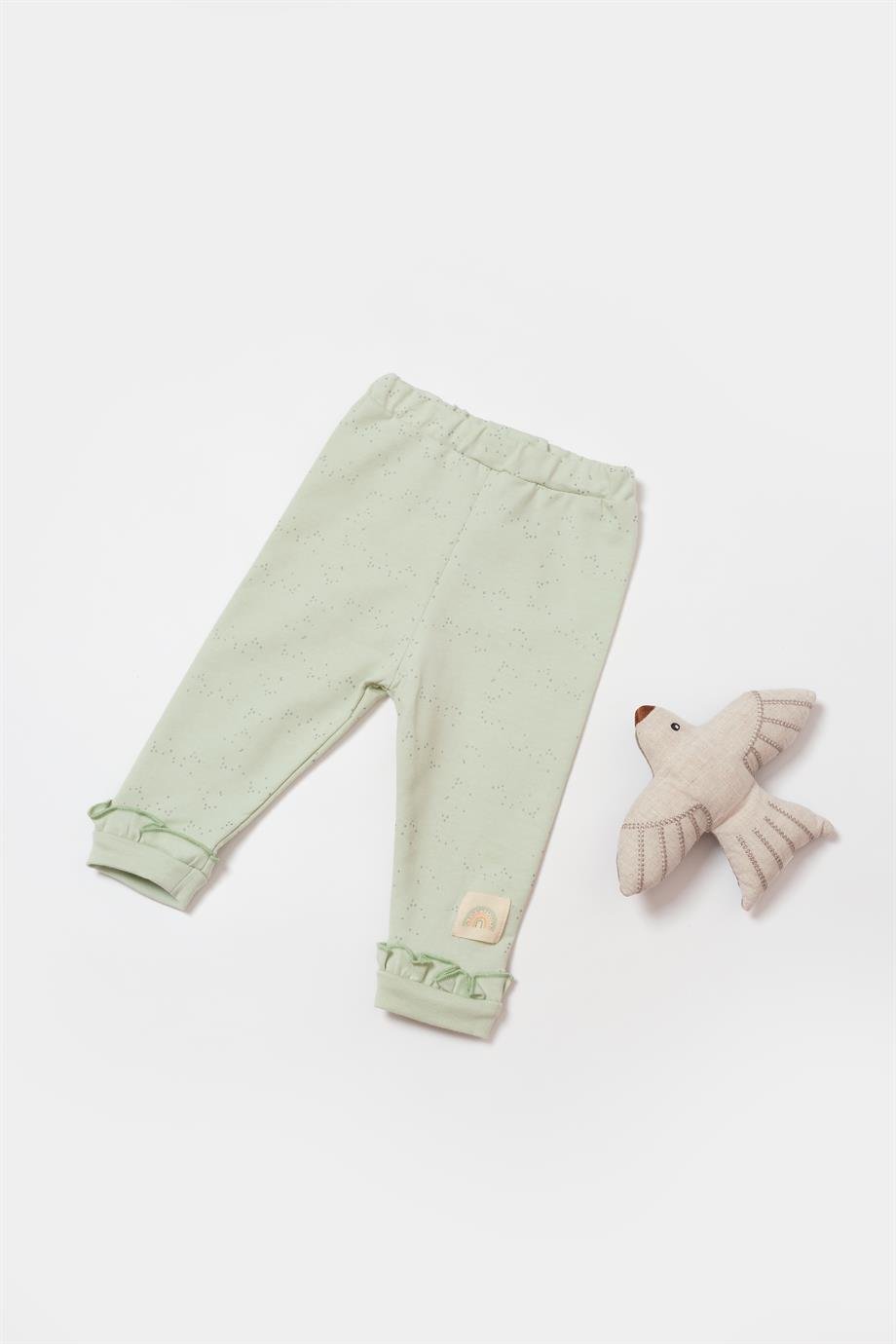 Bibaby-Biorganic Tiny Birds Footless Trouser (Green)