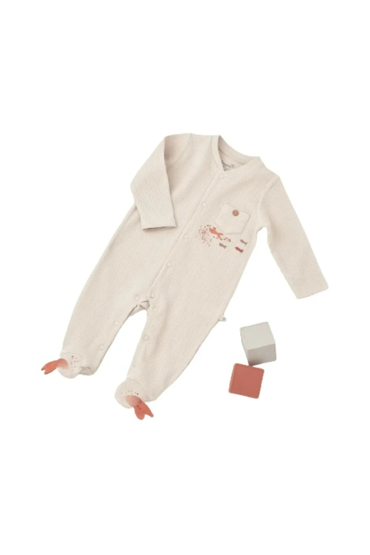 Bibaby Biorganic Magic Starfish Romper (Latte)