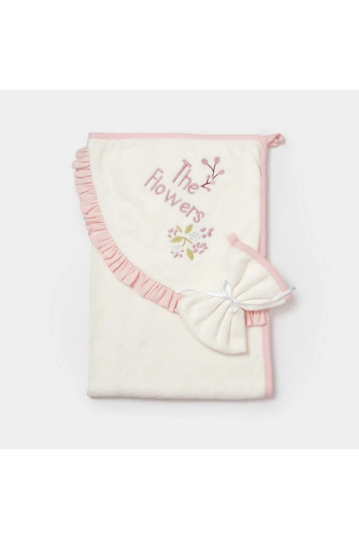 Biorganic The Flowers Knitted Baby Towel 85x90 cm