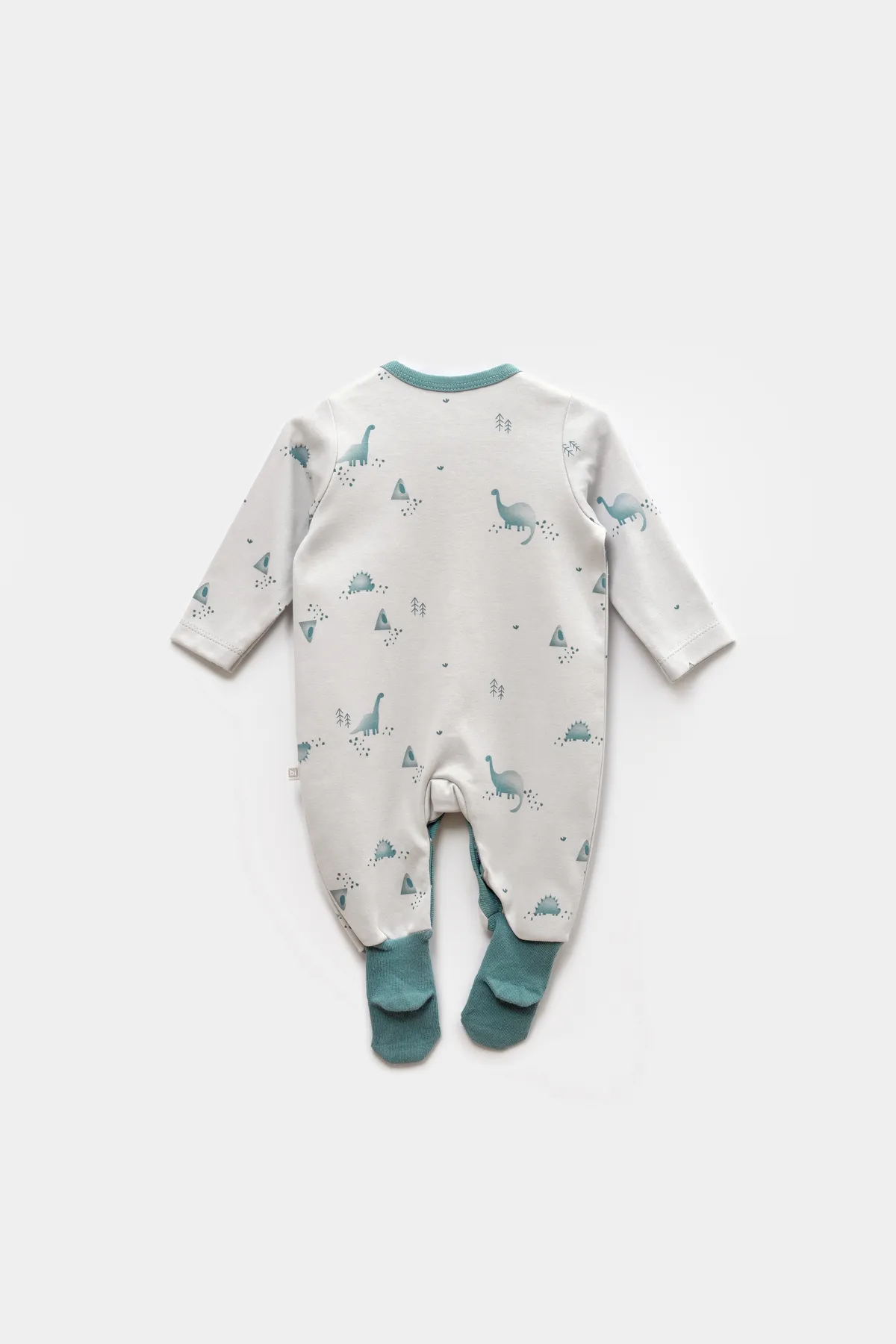 Bibaby My Little Dinosaur Footed Newborn Baby Romper