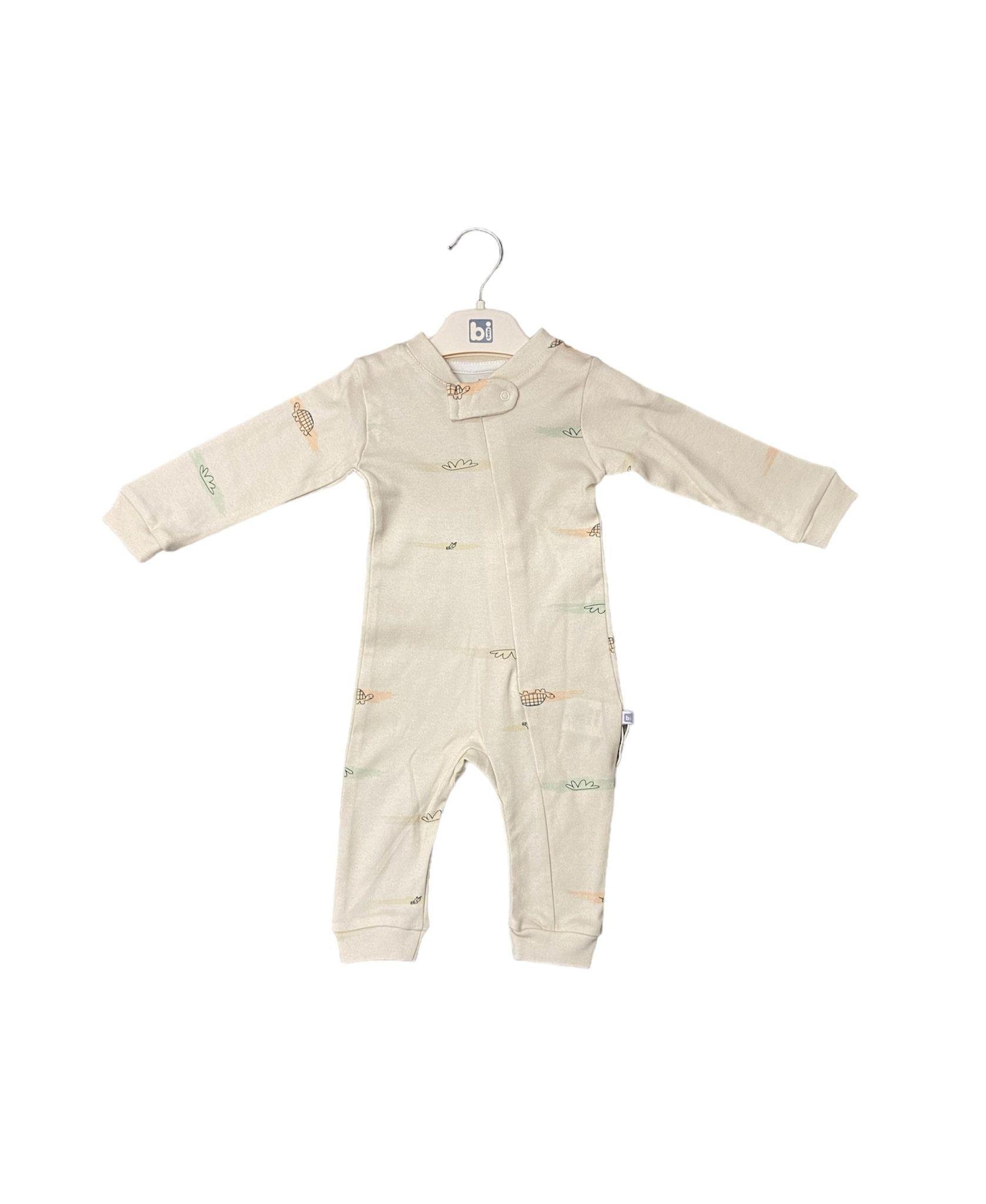 Bibaby Turtle Baby Sleepsuit (Beige)