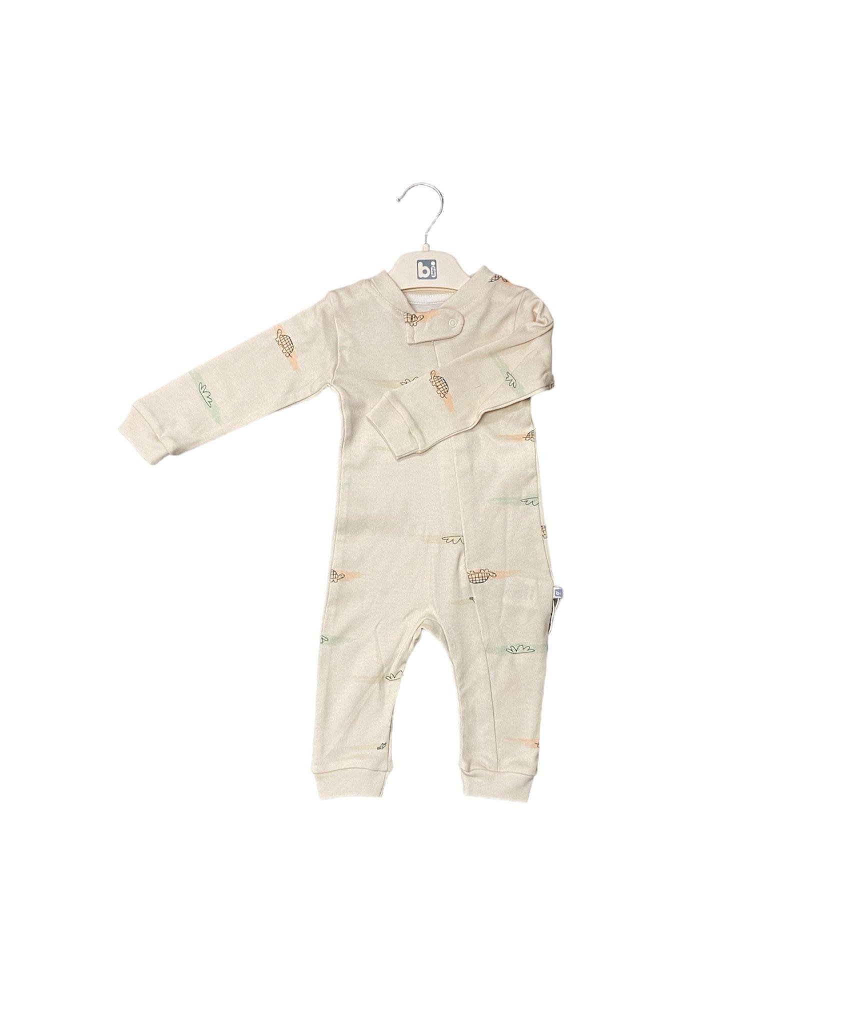 Bibaby Turtle Baby Sleepsuit (Beige)