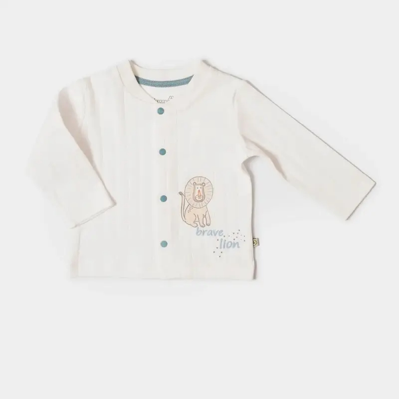 Bibaby-Biorganic Brave Lion Newborn Hospital Set - Tulle (Ecru-Petrol)