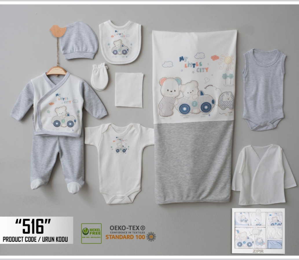 ZIPIR 10-Piece Newborn Hospital Set